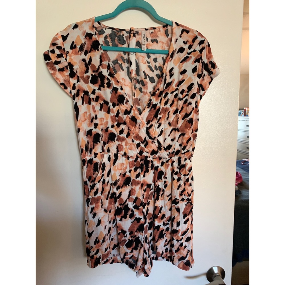 Leopard print romper